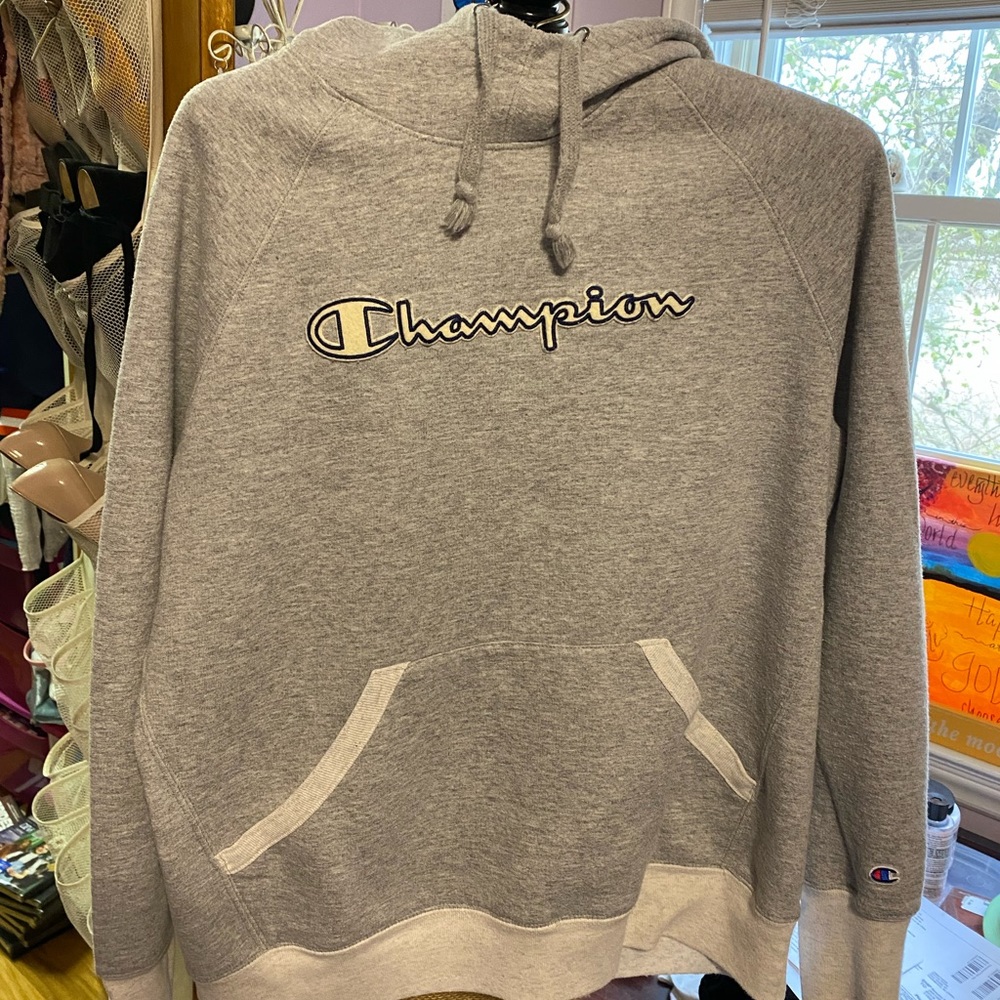 Gray champion hoodie